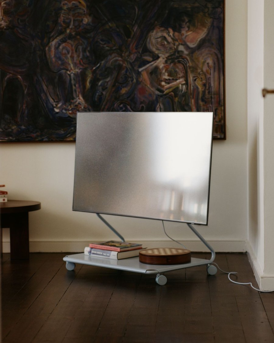 Pedestal Disco TV-Stander 93 cm, Powder Blue